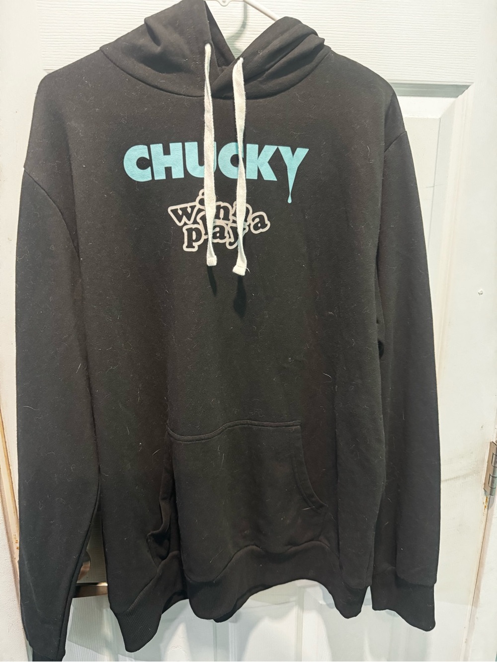 Chucky Logo Black Pullover Hoodie - Unbranded